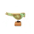 Ptak z drewna egzotycznego na podstawie Zielony